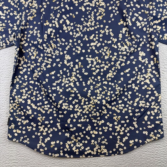 Quiksilver Cosmic Fields Classic Shirt Mens 2XL Navy Floral Button Up Resort - Picture 7 of 13